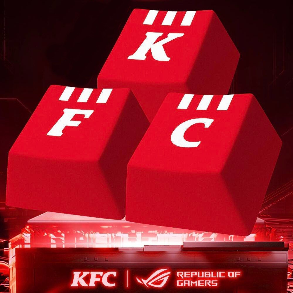 2025 KFC ROG Keyboard KeyCap Replace Completed Set 7 PCS NIP