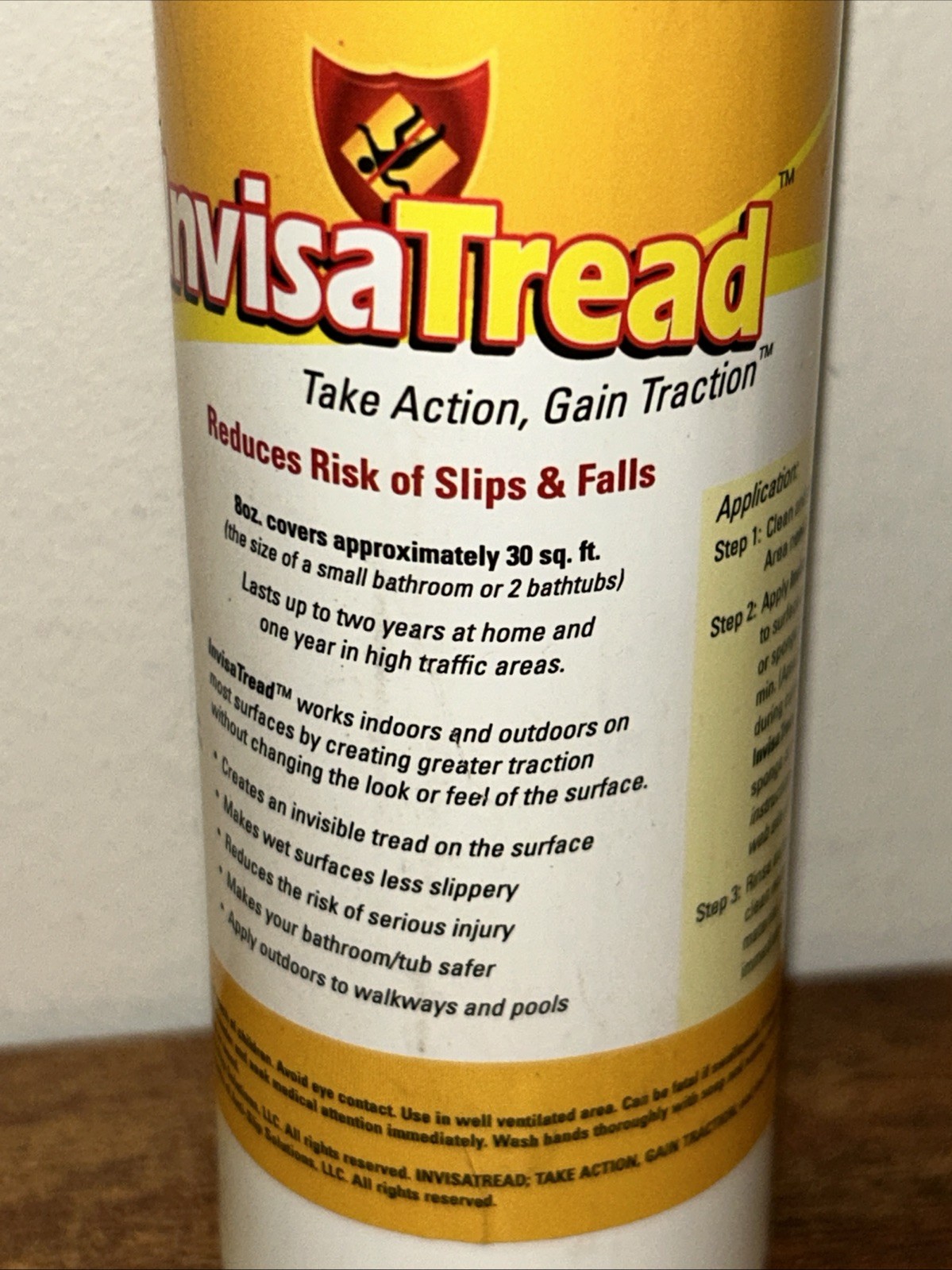 InvisaTread Slip-Resistant Surface Treatment - Set of 3 (75% Full)