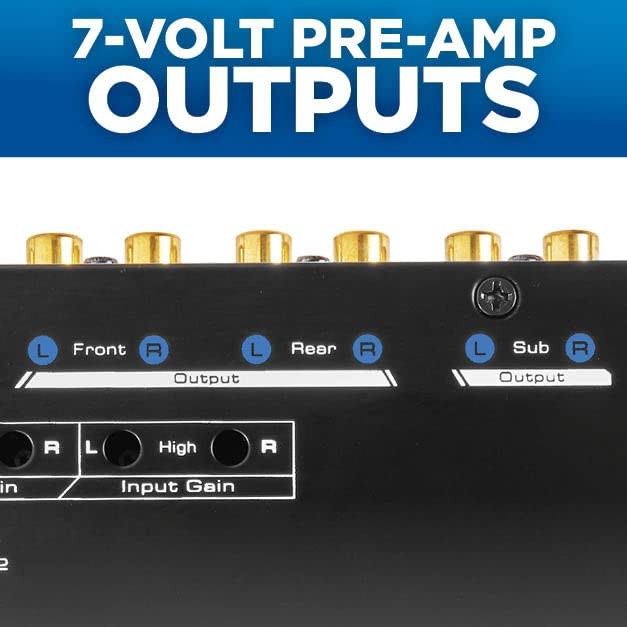 XEQ7 - Graphic Equalizer 7-Band Graphic Equalizer with Front 3.5mm Auxiliary ...