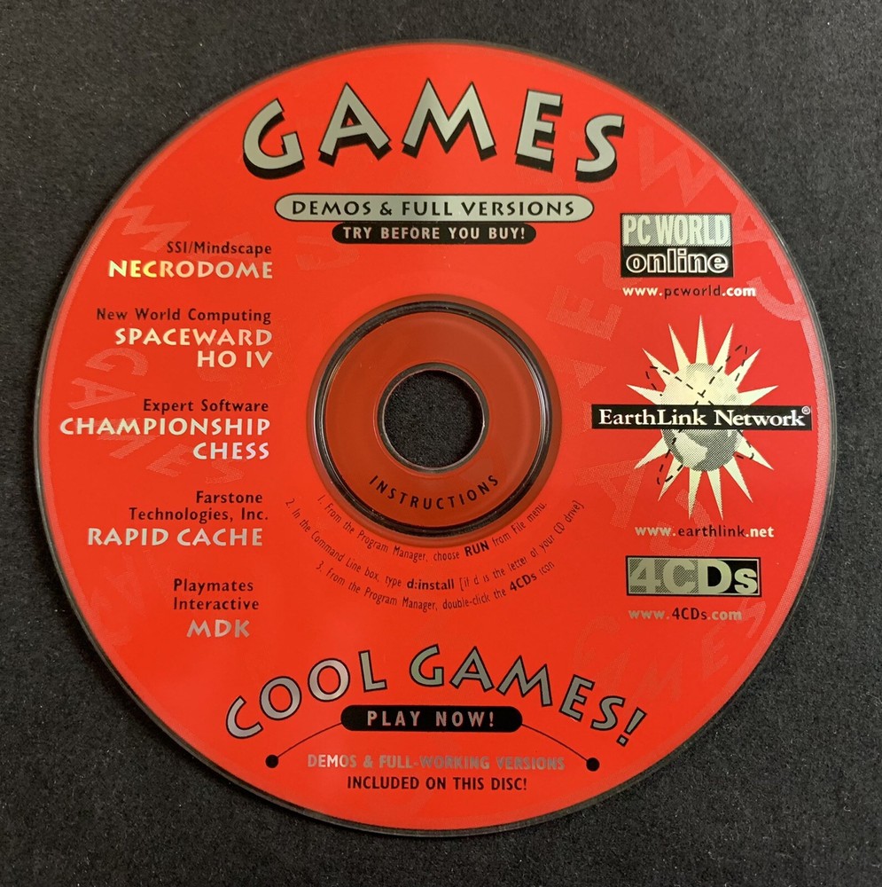 Games Demos & Full Versions CD-ROM