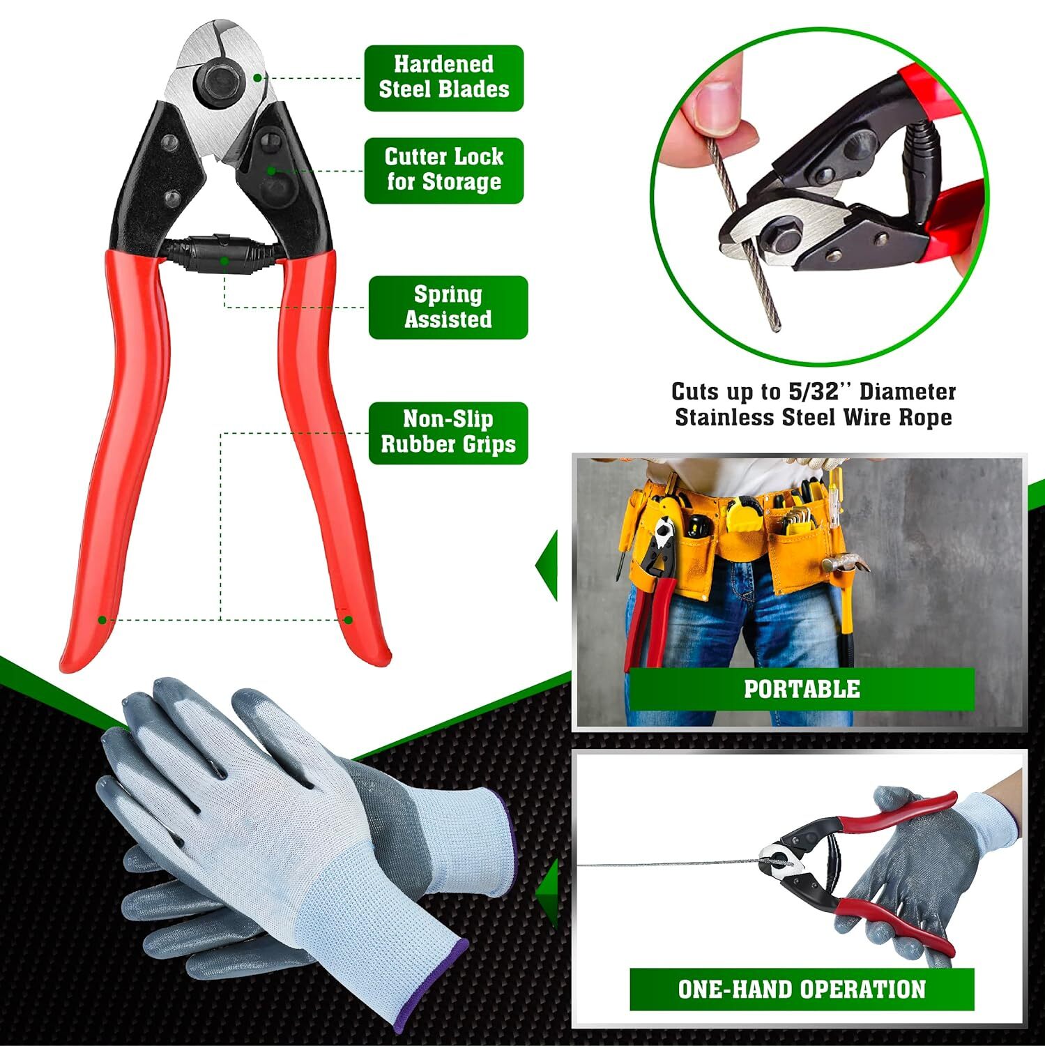 500Ft 1/8 Stainless Steel Cable Wire Rope Aircraft Cable Railing Decking 7x7 DIY