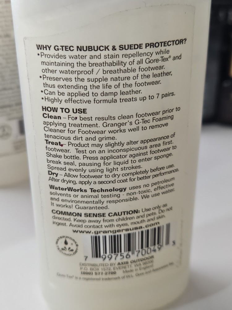 Granger's Smooth Leather Protector & Nubuck and Suede Protector 3.4 Fl. oz