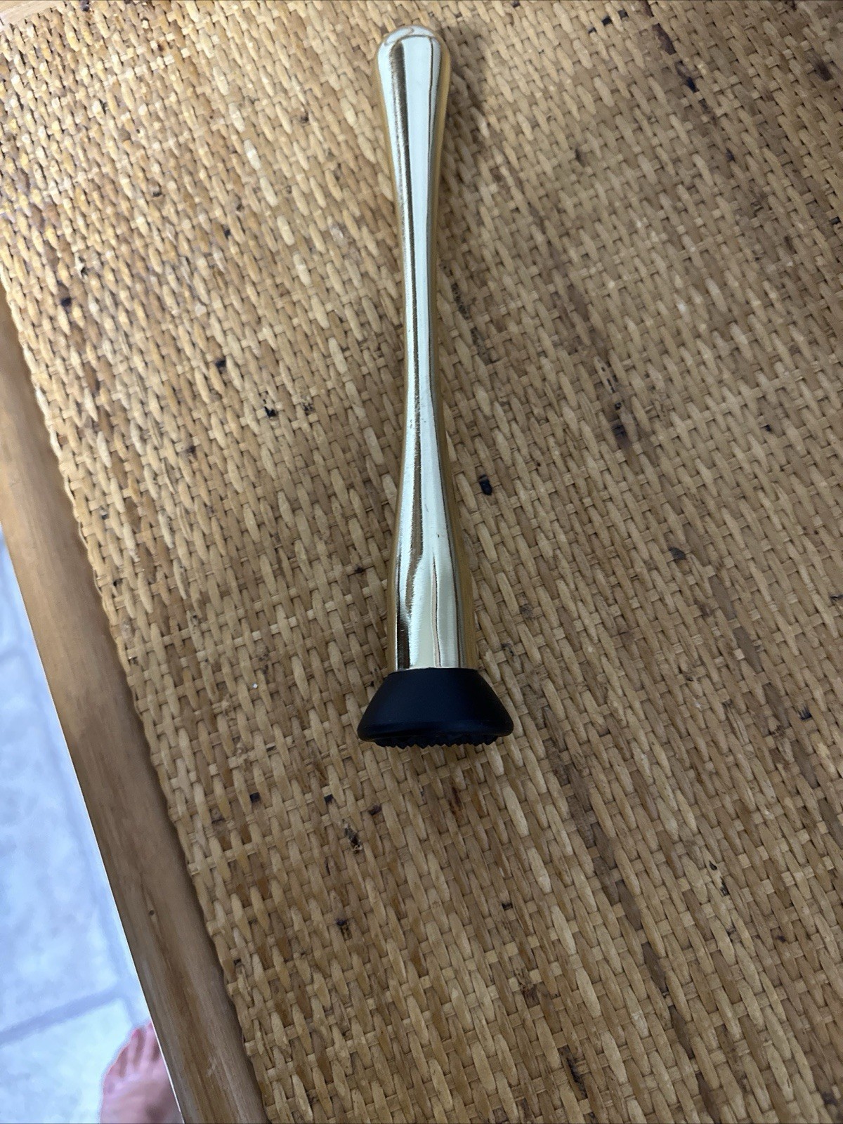 9inch Stainless Steel Cocktail Muddler Drink Muddler Bar Tool Gold