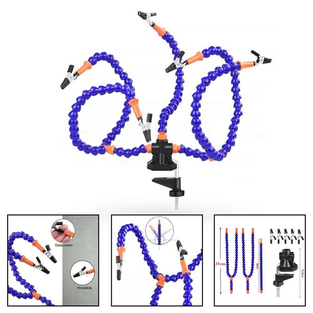 Adjustable Helping Hands with Enhanced Grip Suitable for Multiple Applications