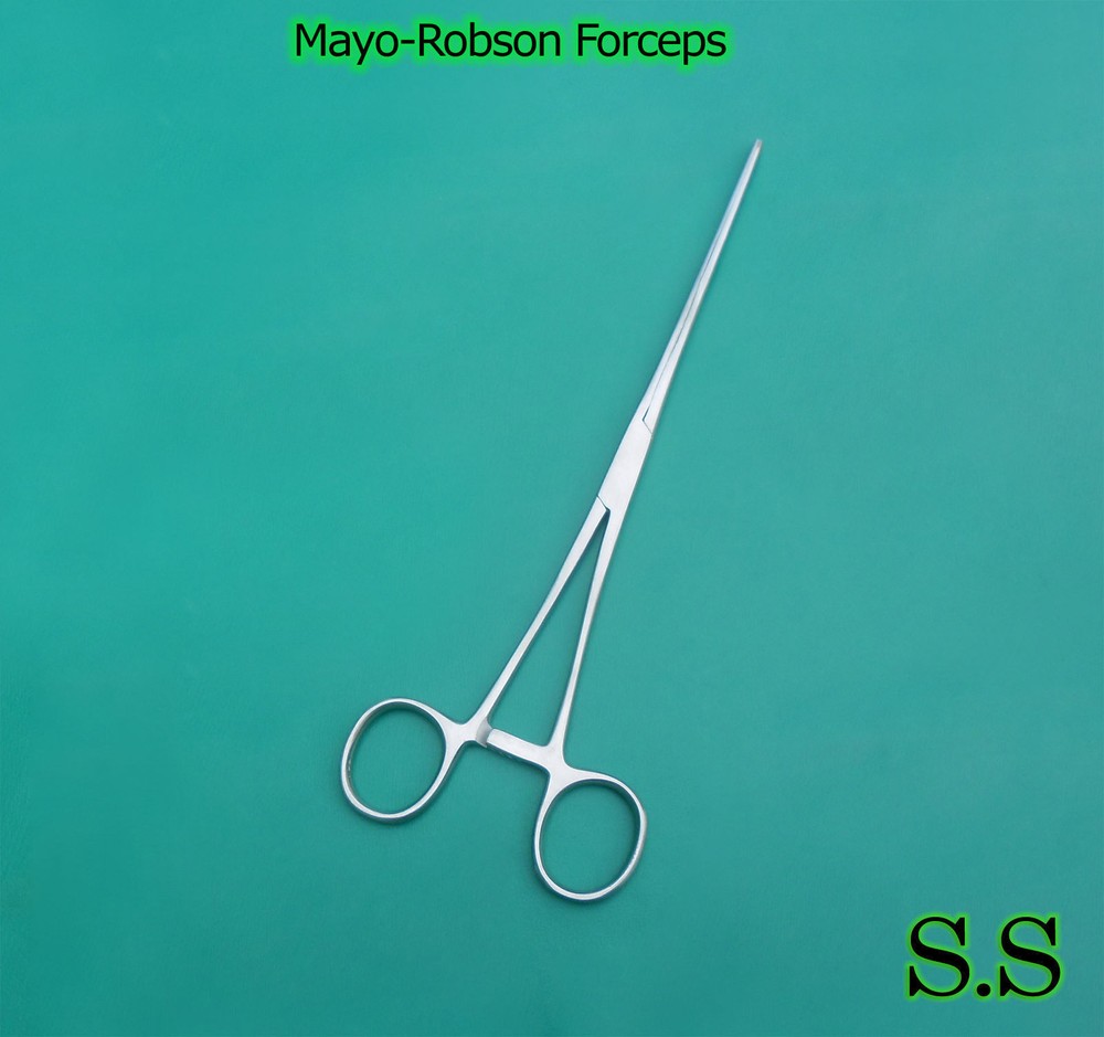 MAYO-ROBSON Forceps 10" Longitudinal Serration Straight