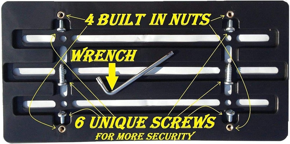 Tesla Model S, X Front License Plate Bumper Mount Holder Bracket, 2012-2023