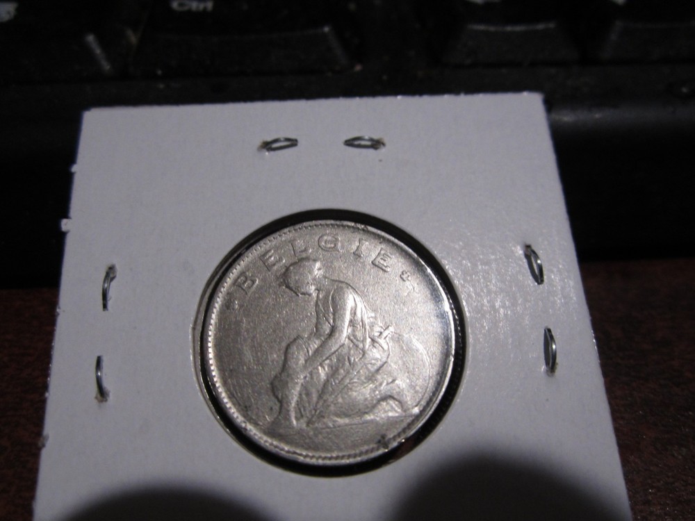 1922 Belgium - One Franc coin
