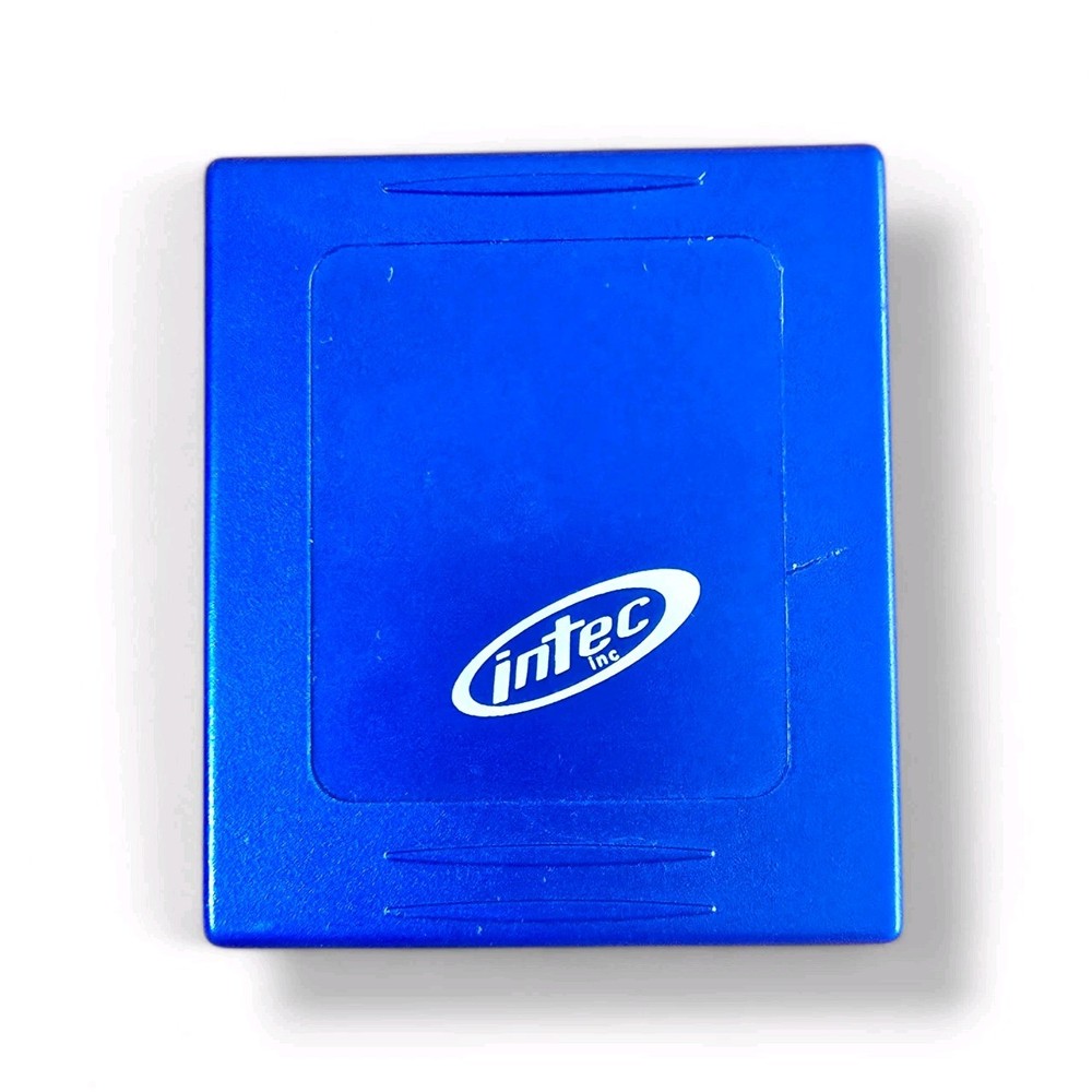 🔥Intec Blue Game Storage Case Memory Card Vintage Accessory GBA PS2GameCube PS1