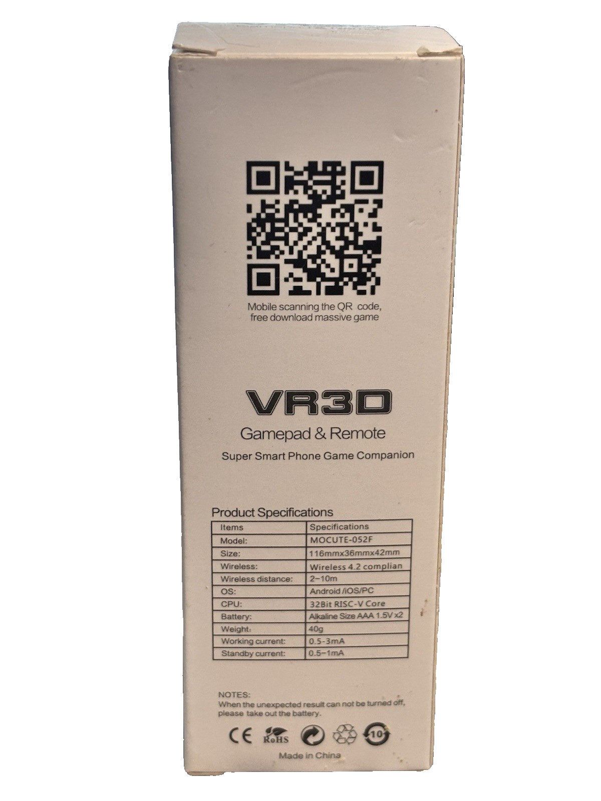 VR Remote Controller Gamepad Bluetooth Control