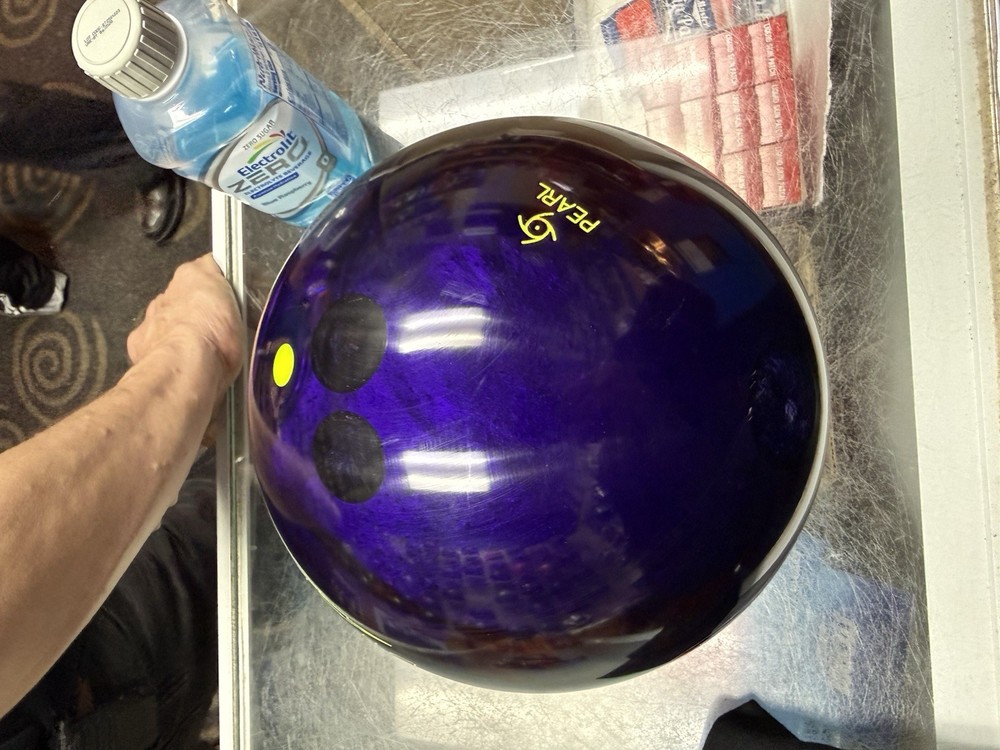 16lb Marvel Pearl Storm Plugged Bowling Ball