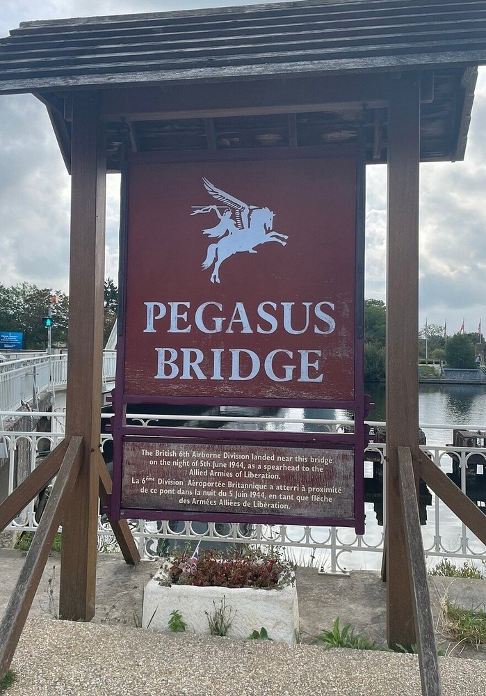 Vintage Style WW2 Pegasus Bridge British Paratrooper Normandy VE Day War Sign