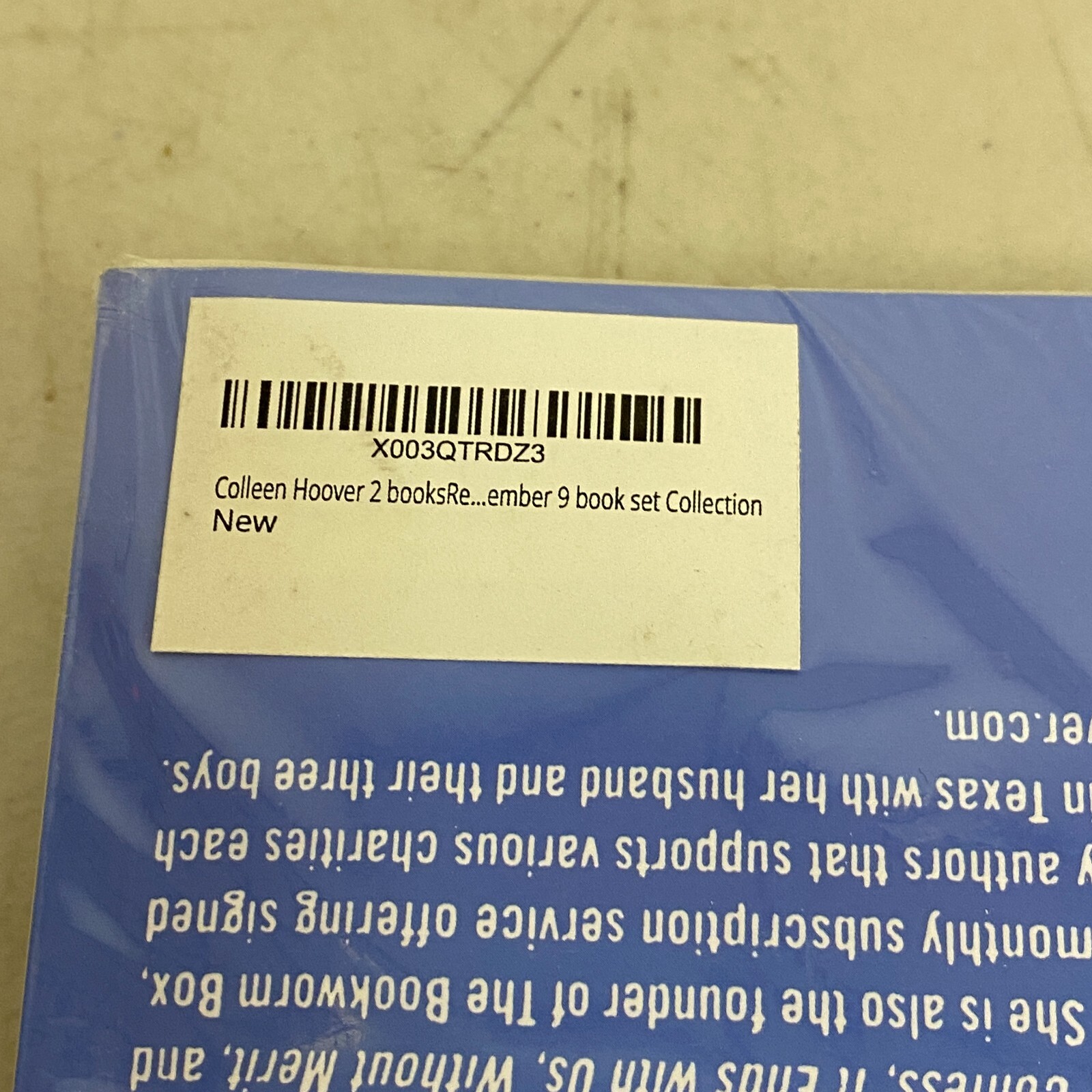 Colleen Hoover 2 Piece Superset Includes "Reminders of Him" + "November 9" Books