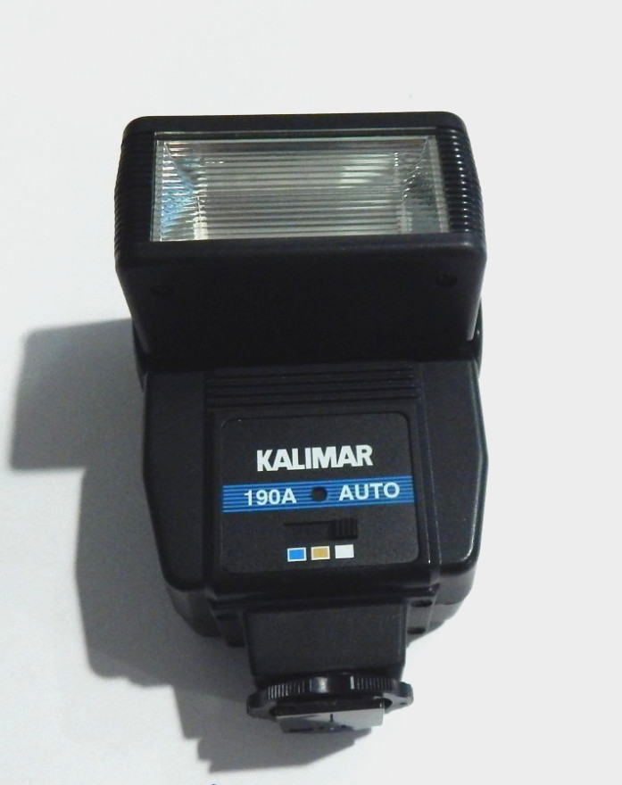 Kalimar 190A TILT Head Shoe Mount Camera flash- NEW OPEN Box