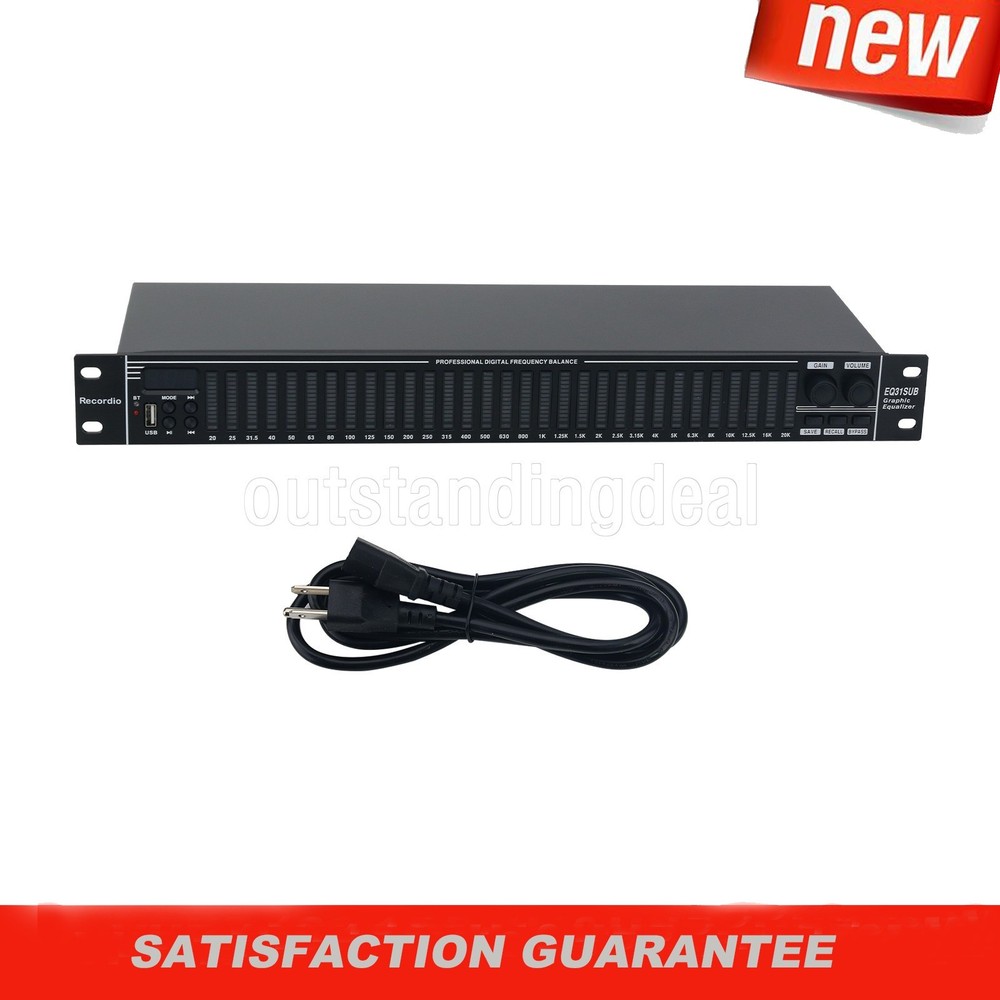 EQ31SUB Digital Equalizer 31-Stage Tuner Stage Performance Audio Processor os67