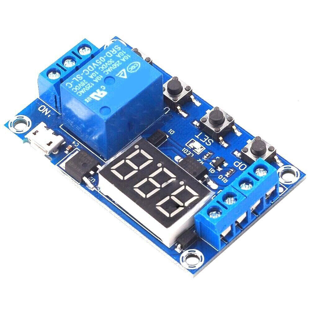 2pc DC 6-30V 1-Way Relay Module Power-off Trigger Delay Cycle Timer Switch