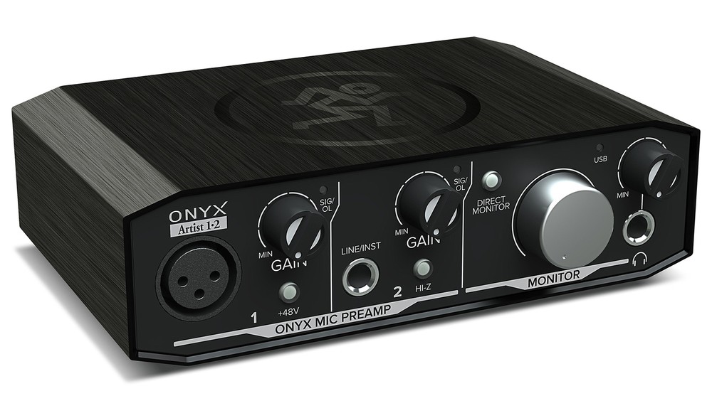 Mackie Onyx Artist 1.2 2x2 USB Recording Studio Interface+Microphone+Cable+Mount