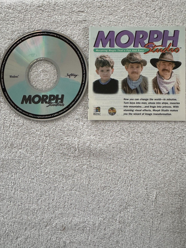 Morph Studio - (PC 1994-1995) CD ONLY WITH INSTALLATION BOOKLET!!