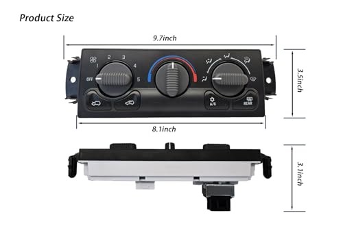 599-218 Front A/C Heater Climate Control Module Panel with Rear Window