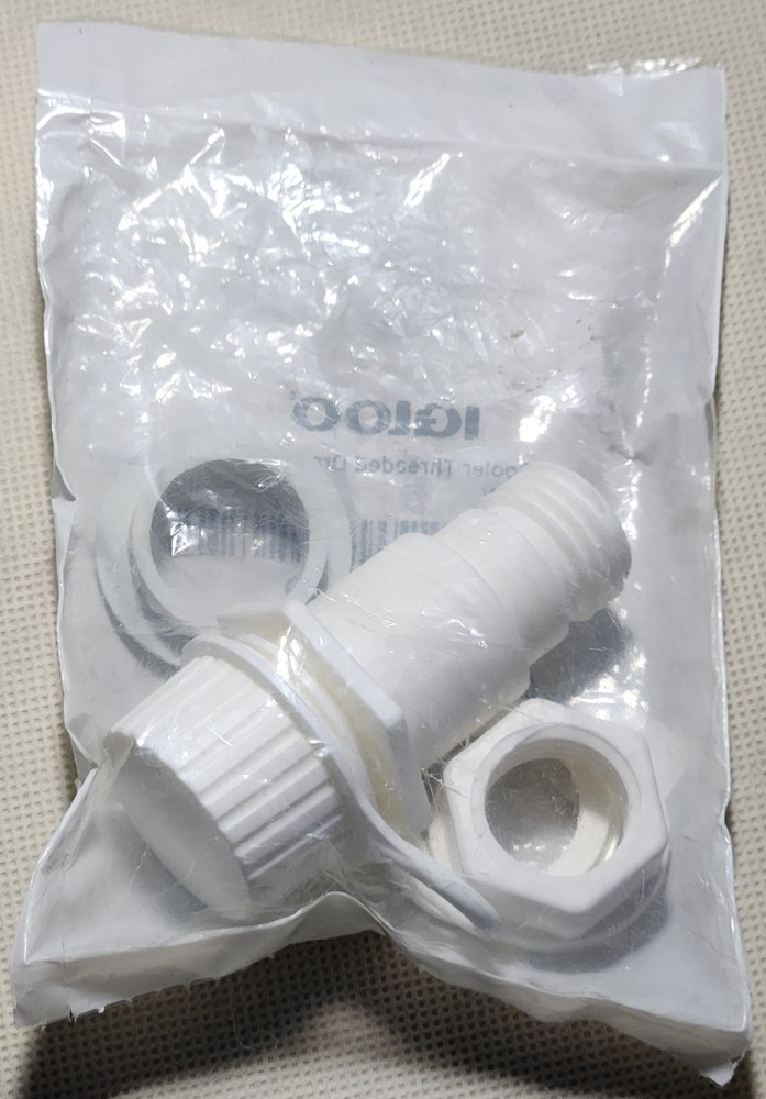 Igloo Replacement Threaded Drain Plug with Cap for Igloo Coolers - 1 Inch Dia.