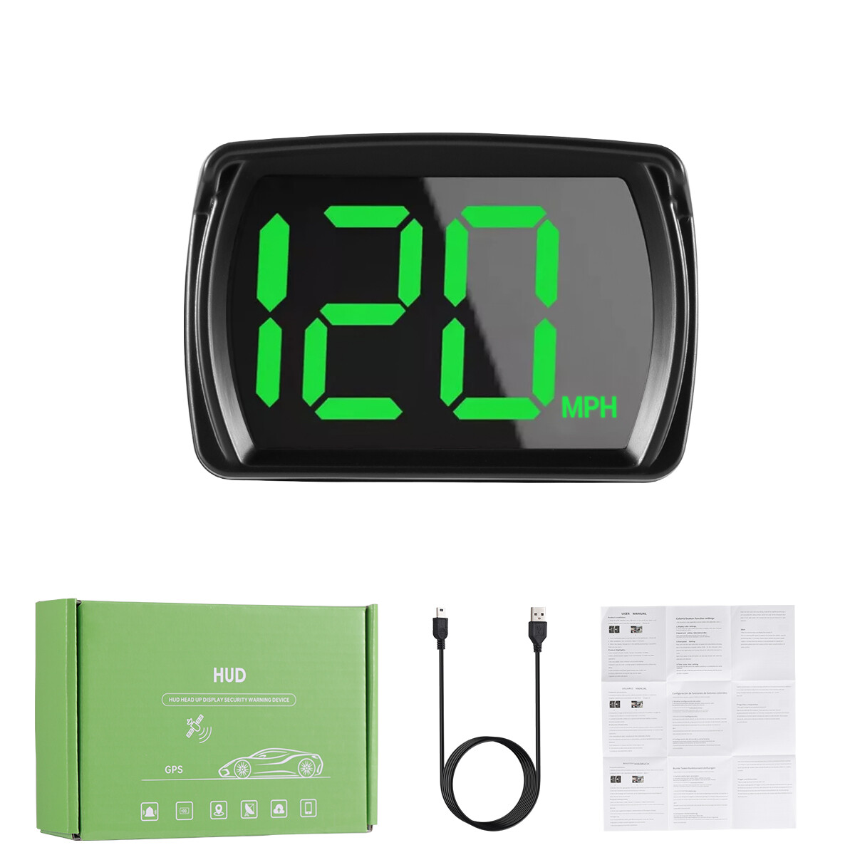 Digital GPS Speedometer HUD Car Truck Motorcycle Head Up Display Odometer MPH