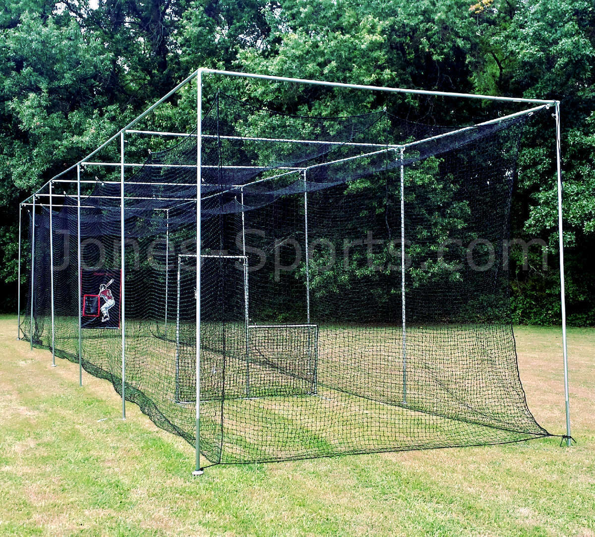 Batting Cage Netting #42-60ply Baseball Practice Nets w/ Optional Frame Kit