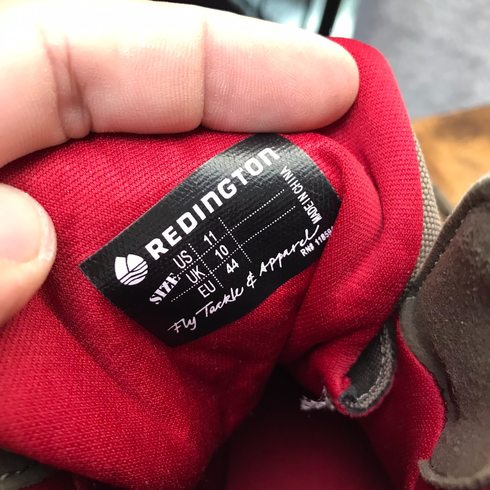 Redington Wading Boots Mens 11 Brown Felt Sole Fly Fishing Shoes