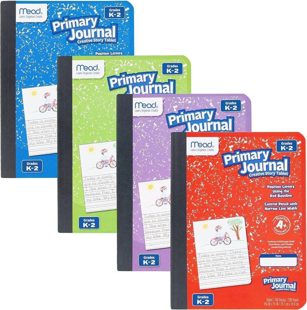 Primary Journal Creative Story Tablet posit Notebook,Grades K-2