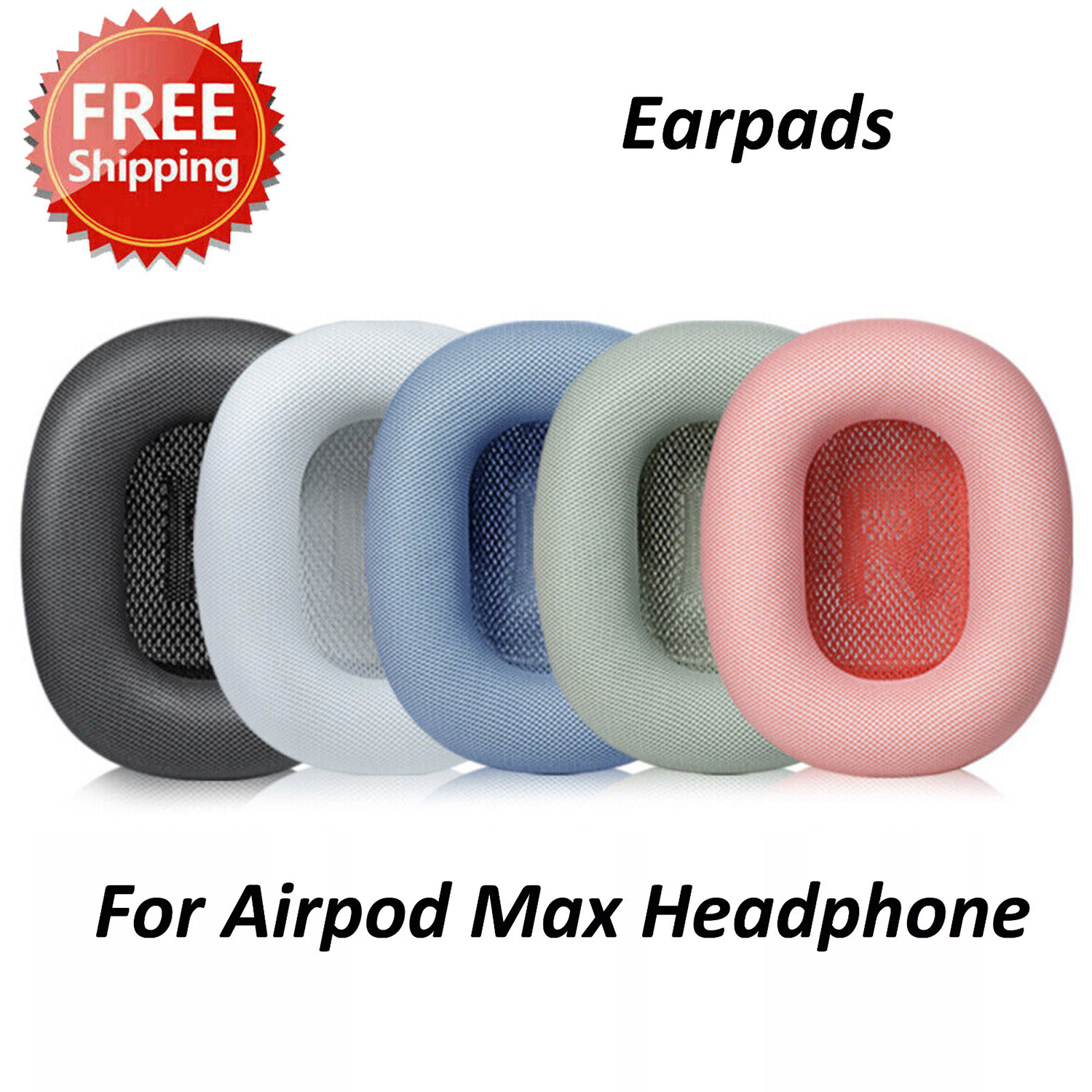 1 Pair Replacement Ear Pads Cushion For Apple AirPods Max Headphones Headset
