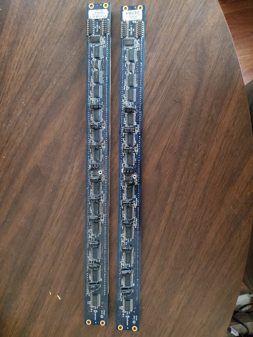 Set of 2, LED Bar Graph Display with driver board - Untested