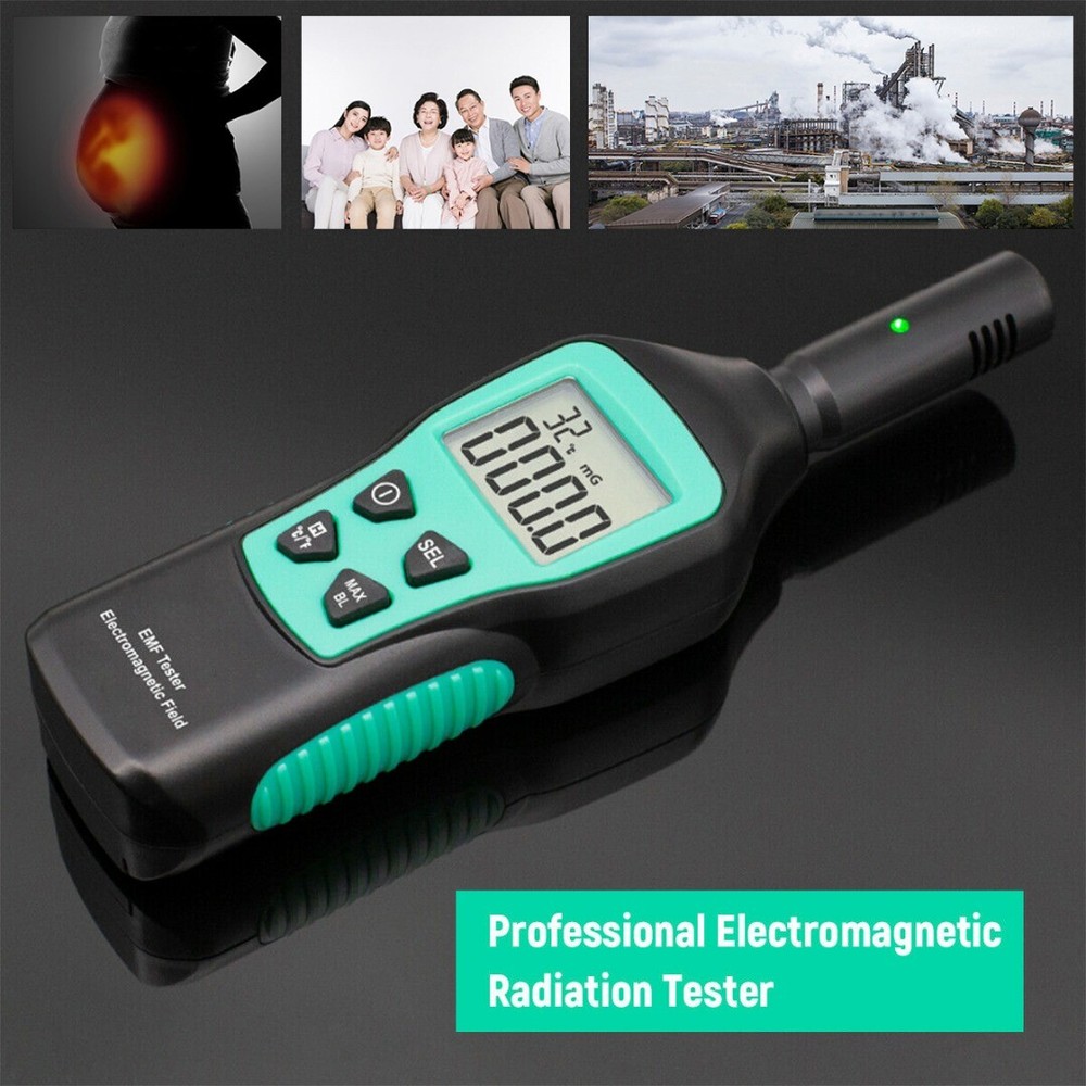 Handheld High Precision Electromagnetic Radiation Detector Tool EMF Meter