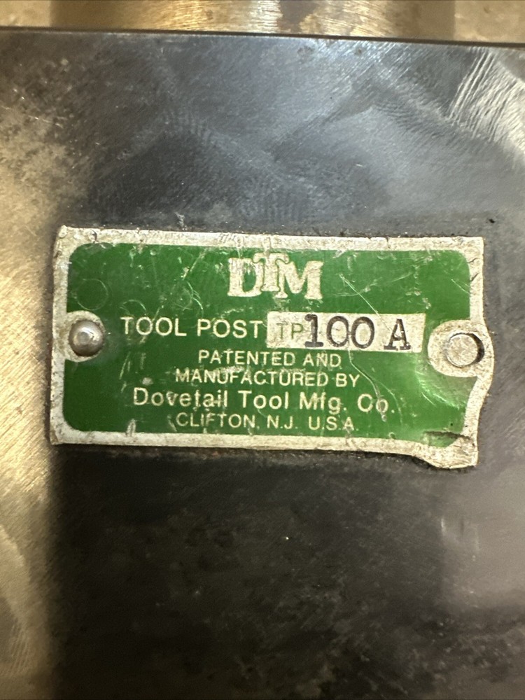DTM USA TP100A Wedge Type Quick Change Tool Post Compatible W/ Aloris CA Holders