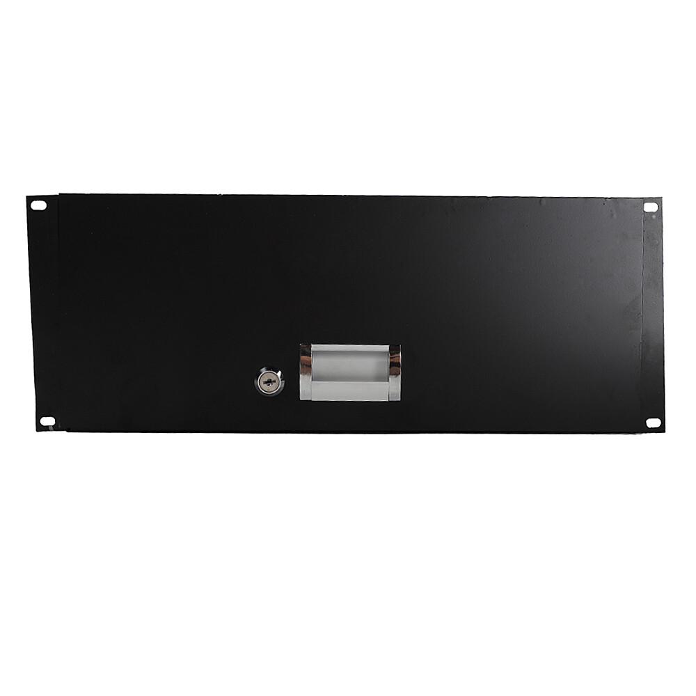 4U Drawer Server Cabinet Case 19 Inch Locking Rack Mount DJ Lockable Deep Drawer