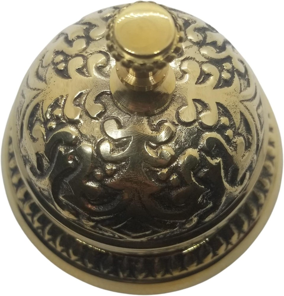 Solid Brass Victorian Style Service Desk Bell