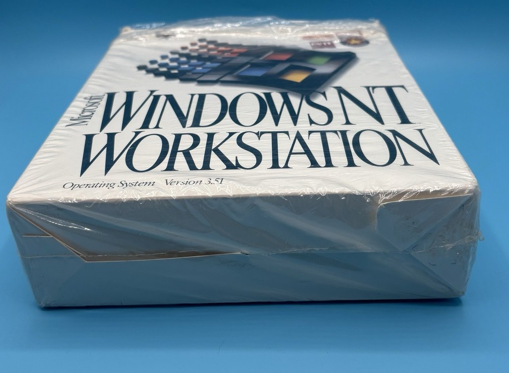 Microsoft Windows NT Workstation 3.51 CD-Rom Operating System - Open Big Box New