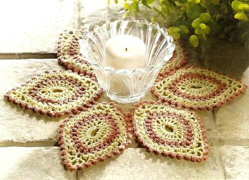 LOVELY Candle Mat Doily/CROCHET PATTERN INSTRUCTIONS ONLY