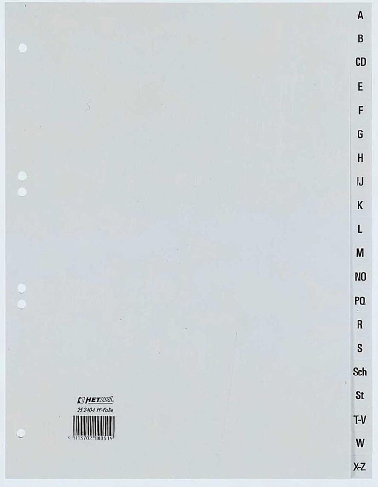 Rexel Ring Binder Polypropylene (Alphabetic Register, DIN A4) – Grey 1