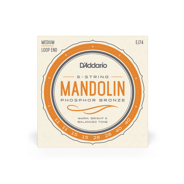 D'Addario EJ74 Phosphor Bronze Medium Mandolin Strings (11-40)