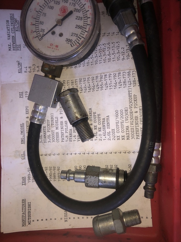 Matco Tools Vintage Compression Tester CT66 With Case