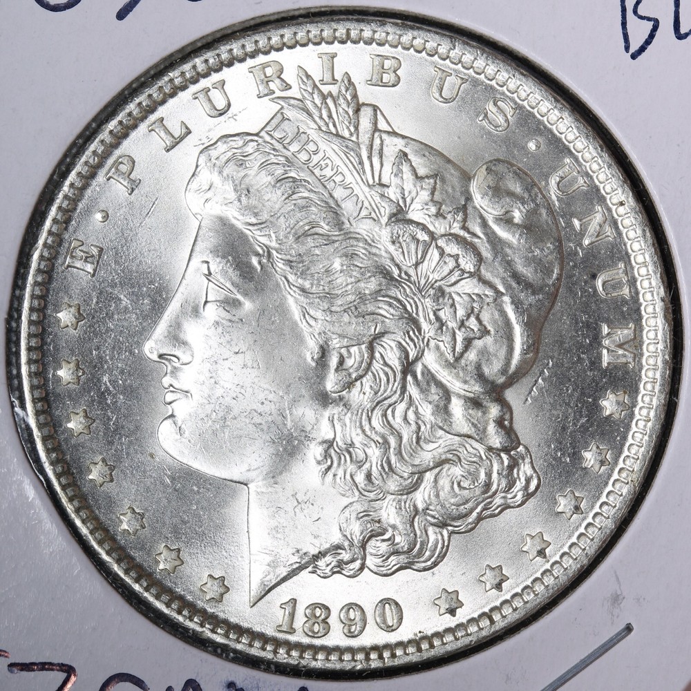 1890 Morgan Silver Dollar BU *UNCIRCULATED* MS E350 IZCAM