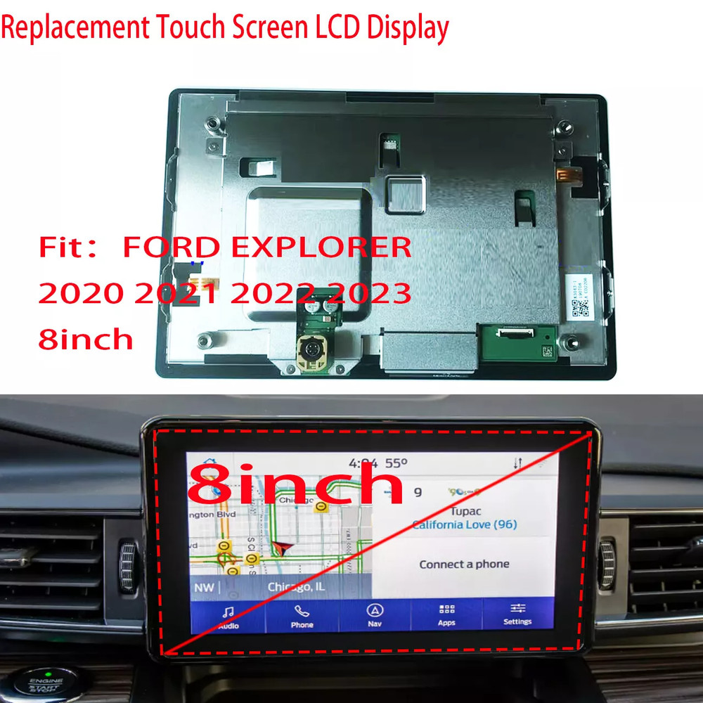 Replacement Touch Screen LCD Display Ford Explorer DASH CENTER 8" LB5T18B955FC