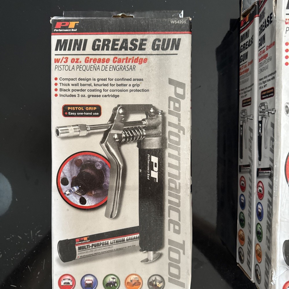 Performance Tool Mini Grease Gun Kit W54205 Black