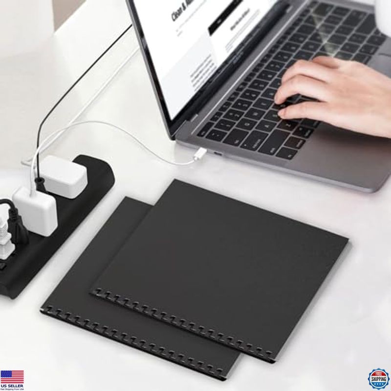 HOUYEE 100 Pack 16 Mil Poly Binding Covers,Sand Texture Binding Presentation