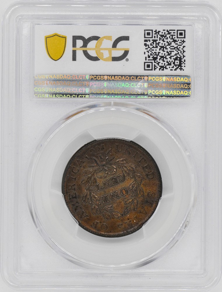 1798 DRAPED BUST 1C PCGS MS 65+ BN
