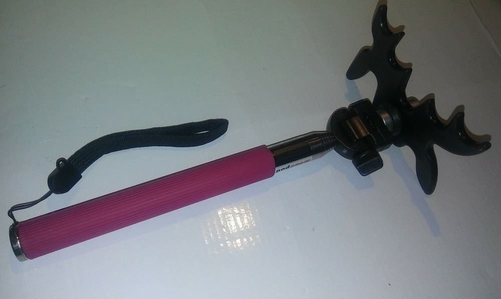 RED - CUE BRIDGE EXTENDABLE TELESCOPING MOOSE HEAD CRUTCH REST POOL 9 POSITIONS