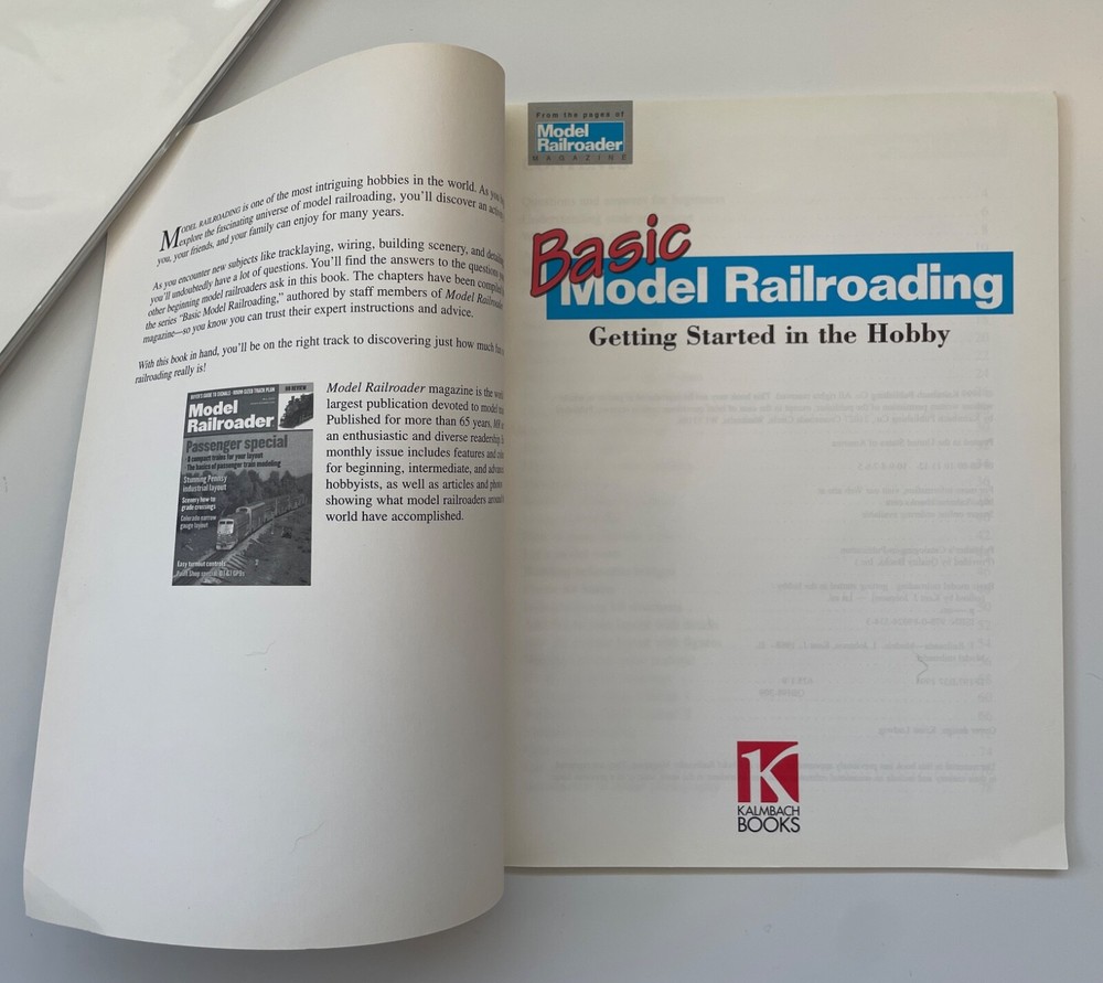 Model Railroader, Basic Model Railroading. FREE SHIPPING! Awesome! 1999