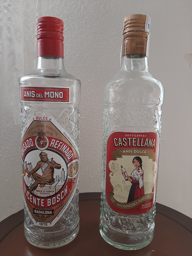 Anises Empty Glass Bottles