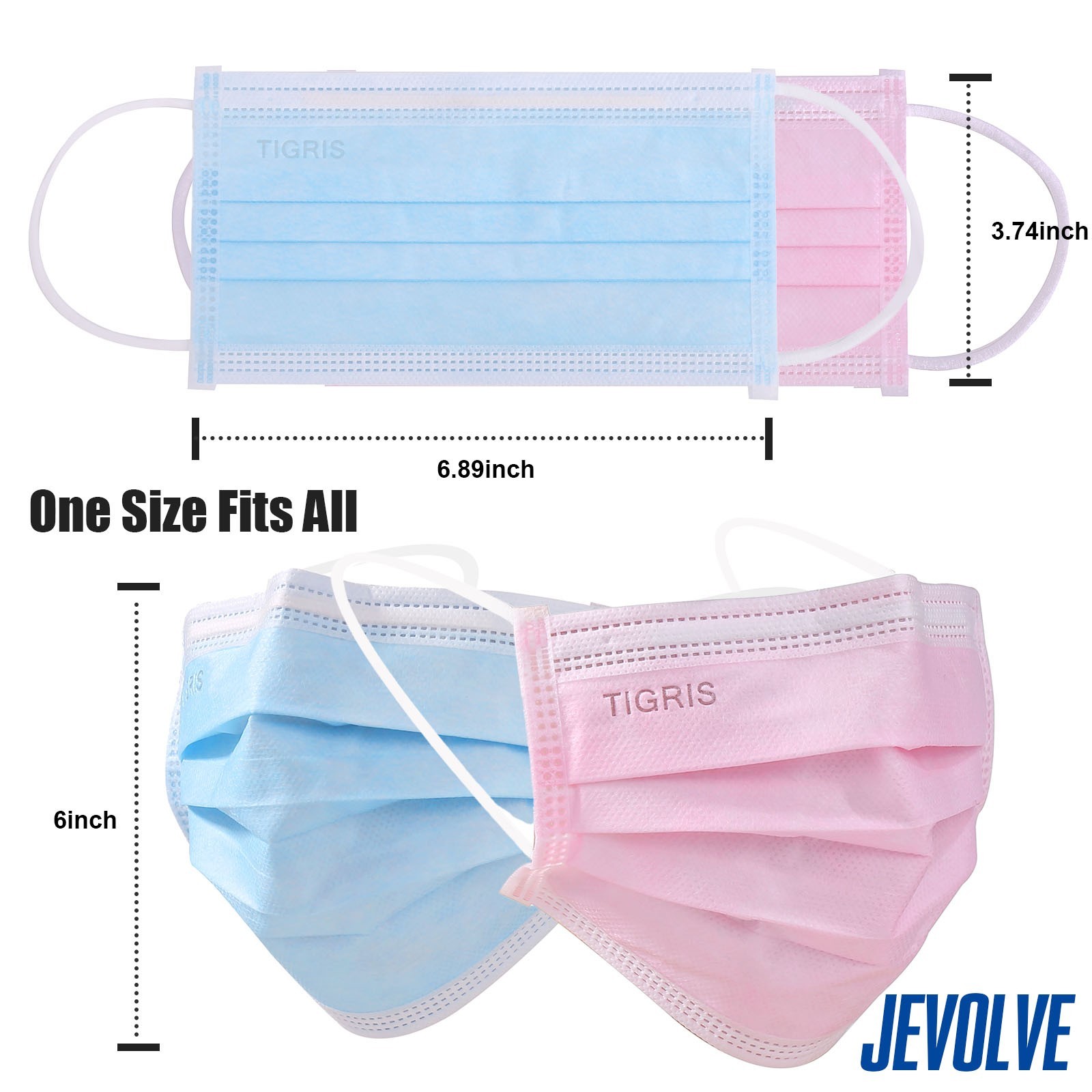 Level 3 Earloop Mask 4.0G 3-Ply Breathable Disposable Individual Wrap Non-Woven