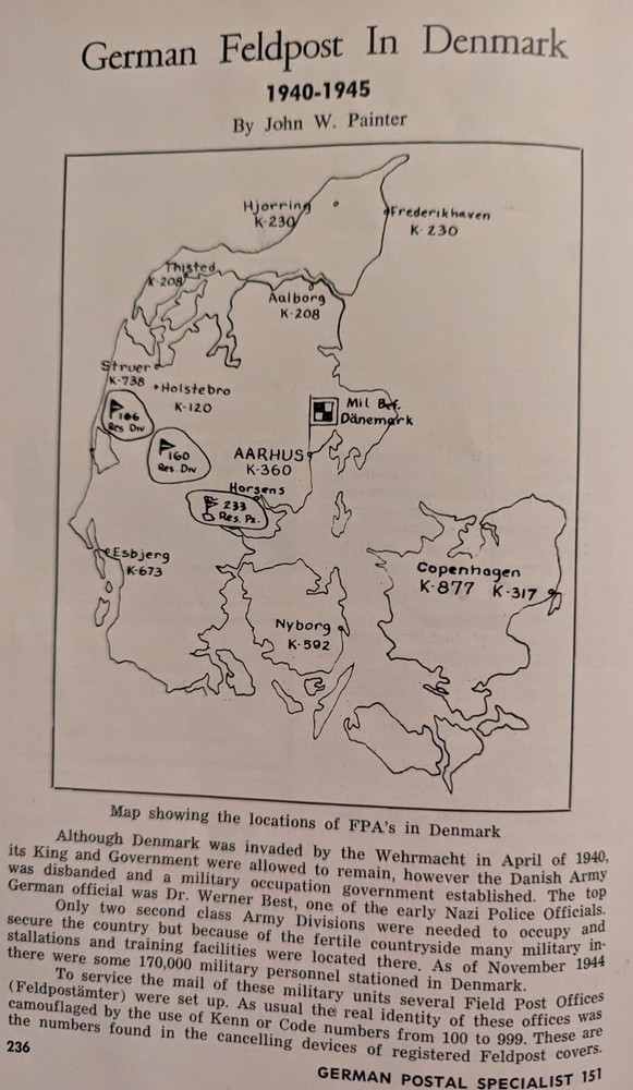German Postal Specialist Jun 1965 Building Series Postal Stationary Denmark