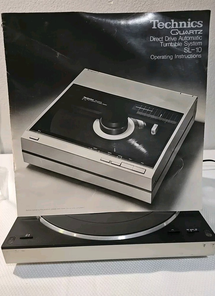 Technics SL-10 Automatic Turntable Quartz Direct Drive Original Box and Manual