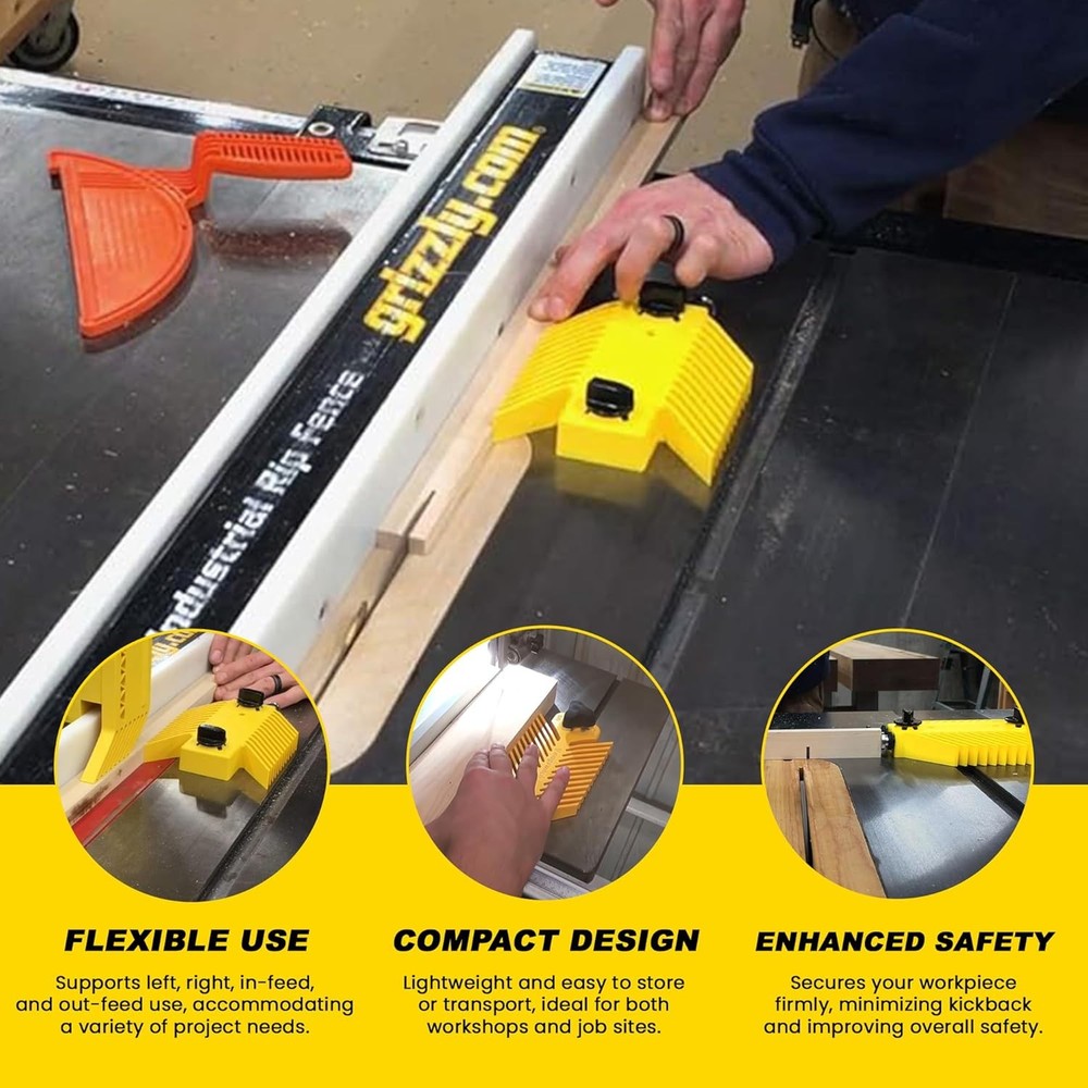 Table Featherboard Universal Model Yellow